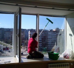 Мытье окон в однокомнатной квартире Тетюши